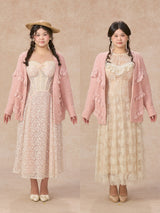 Curve&Plus Meno's Letter Knit Cardigan