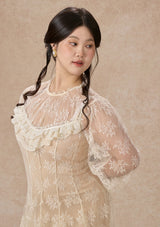 Curve&Plus Lace Bouquet Dress