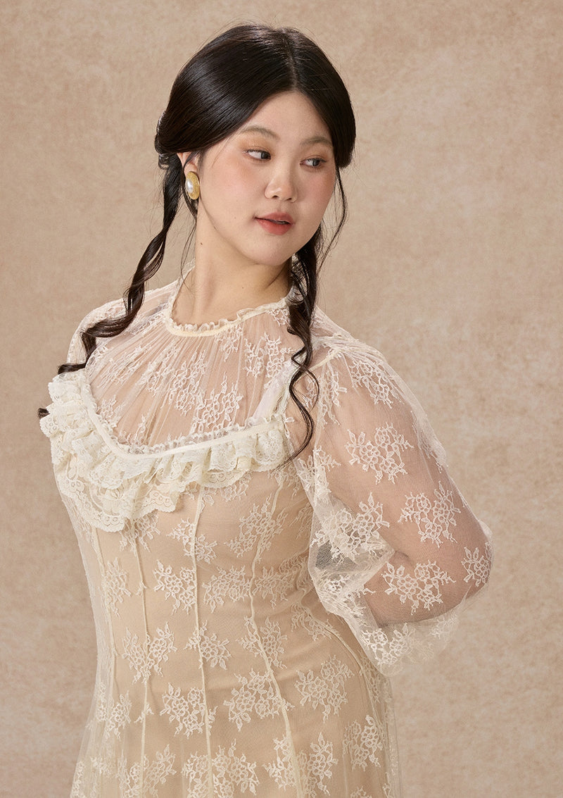 Curve&Plus Lace Bouquet Dress