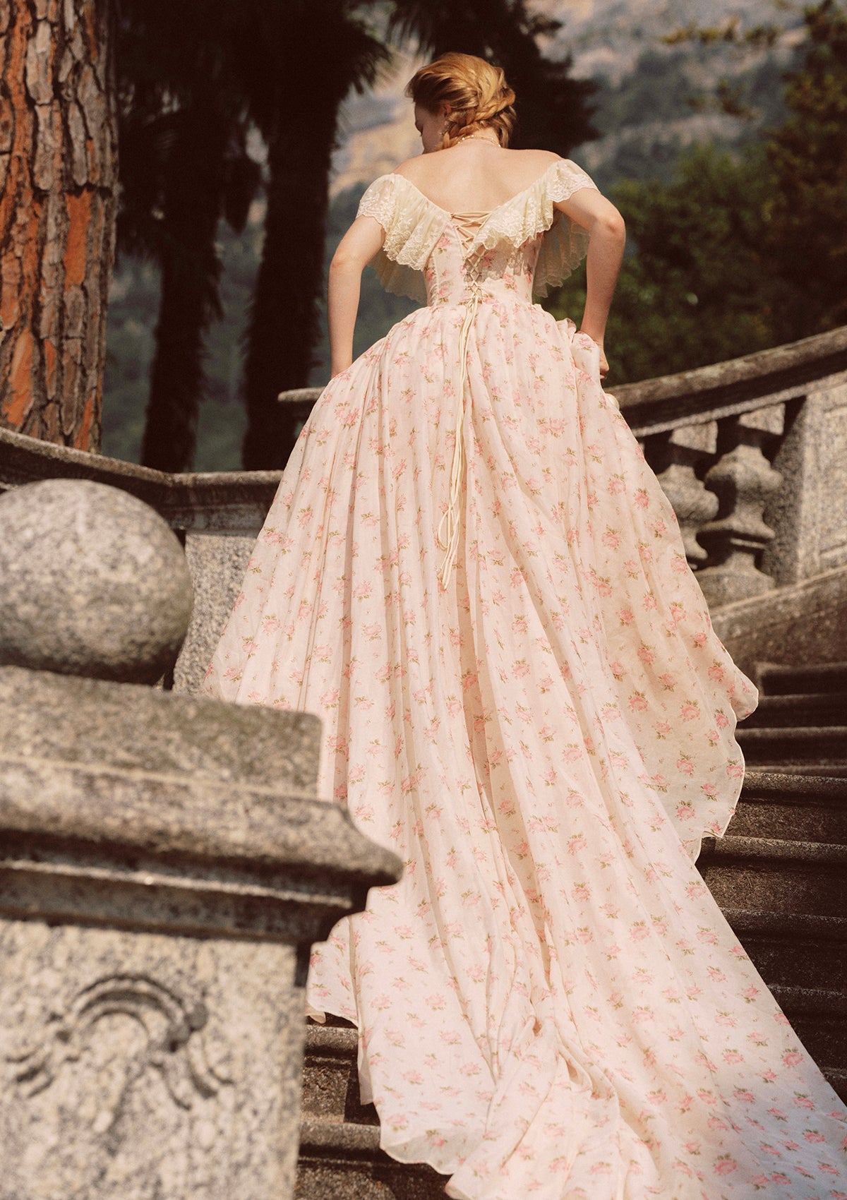 Off The Shoulder Floral Dress | Sissi Corset