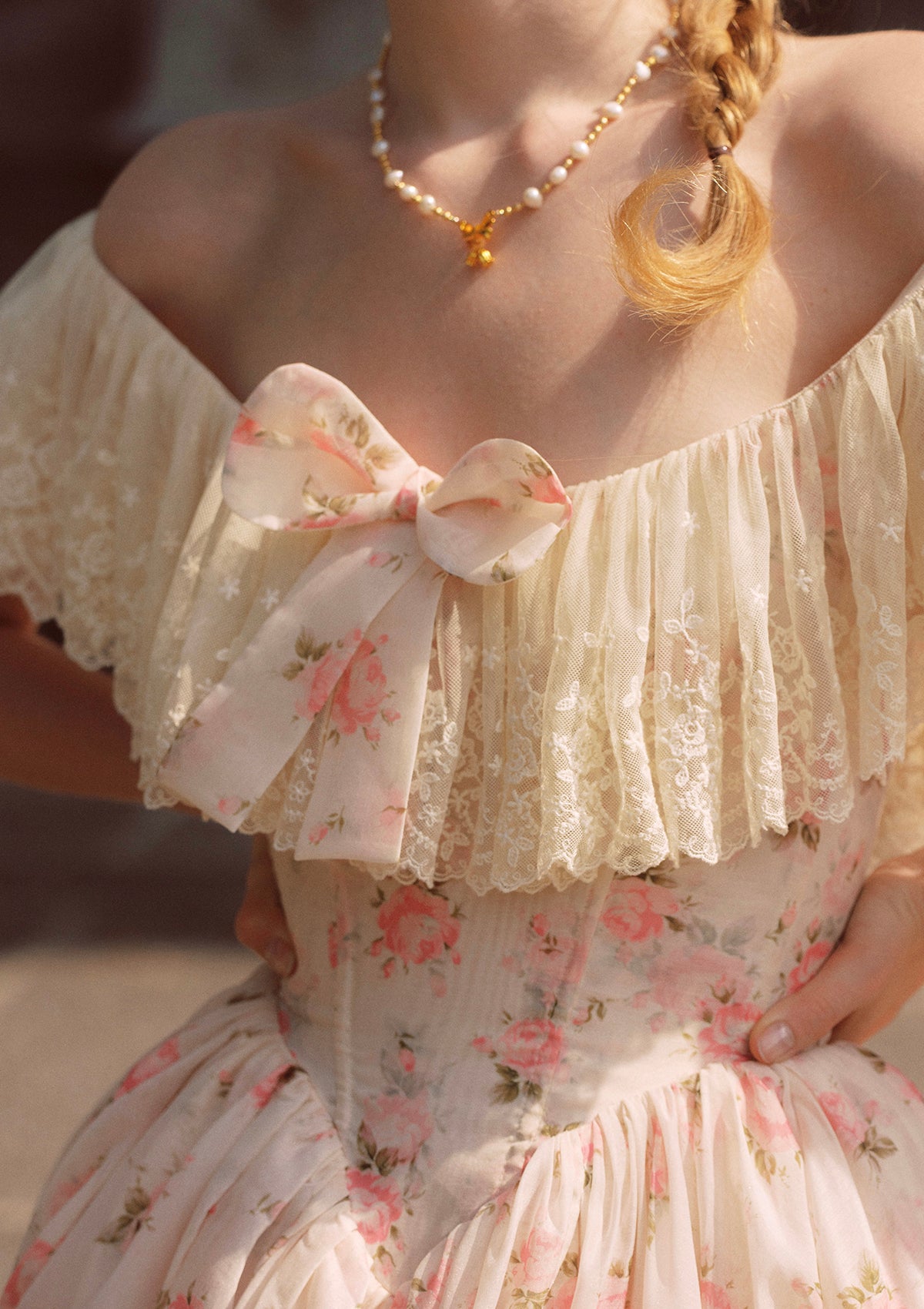 chick fil a ranch dressing Off the Shoulder Floral Dress | Sissi Corset