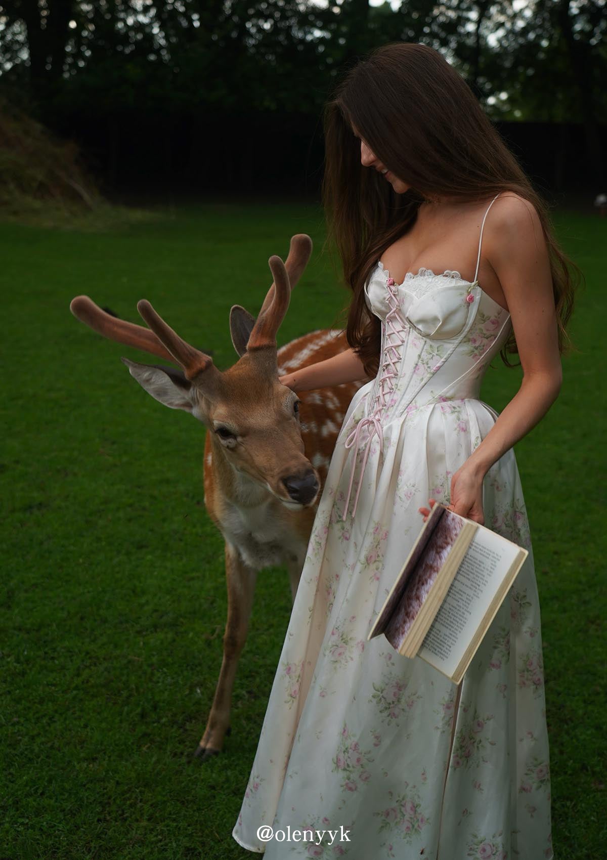 Love Flower Notes Corset Dress