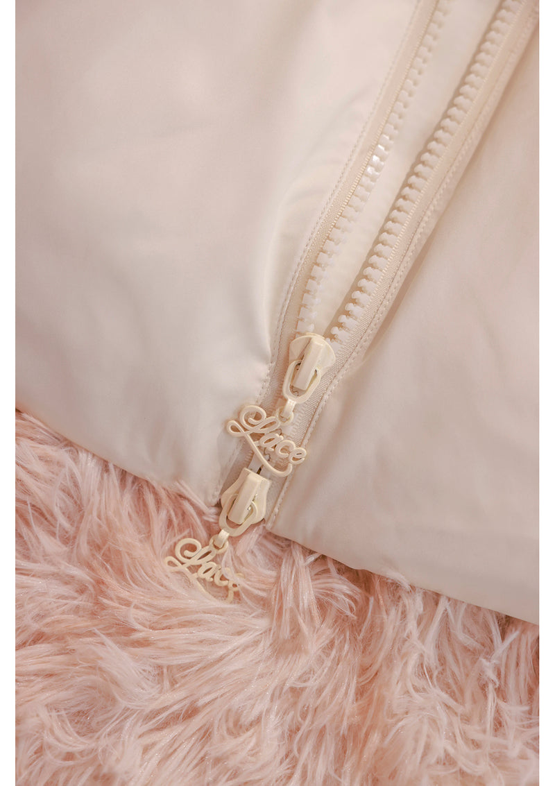 Black&White Warrior Down Coat (White)