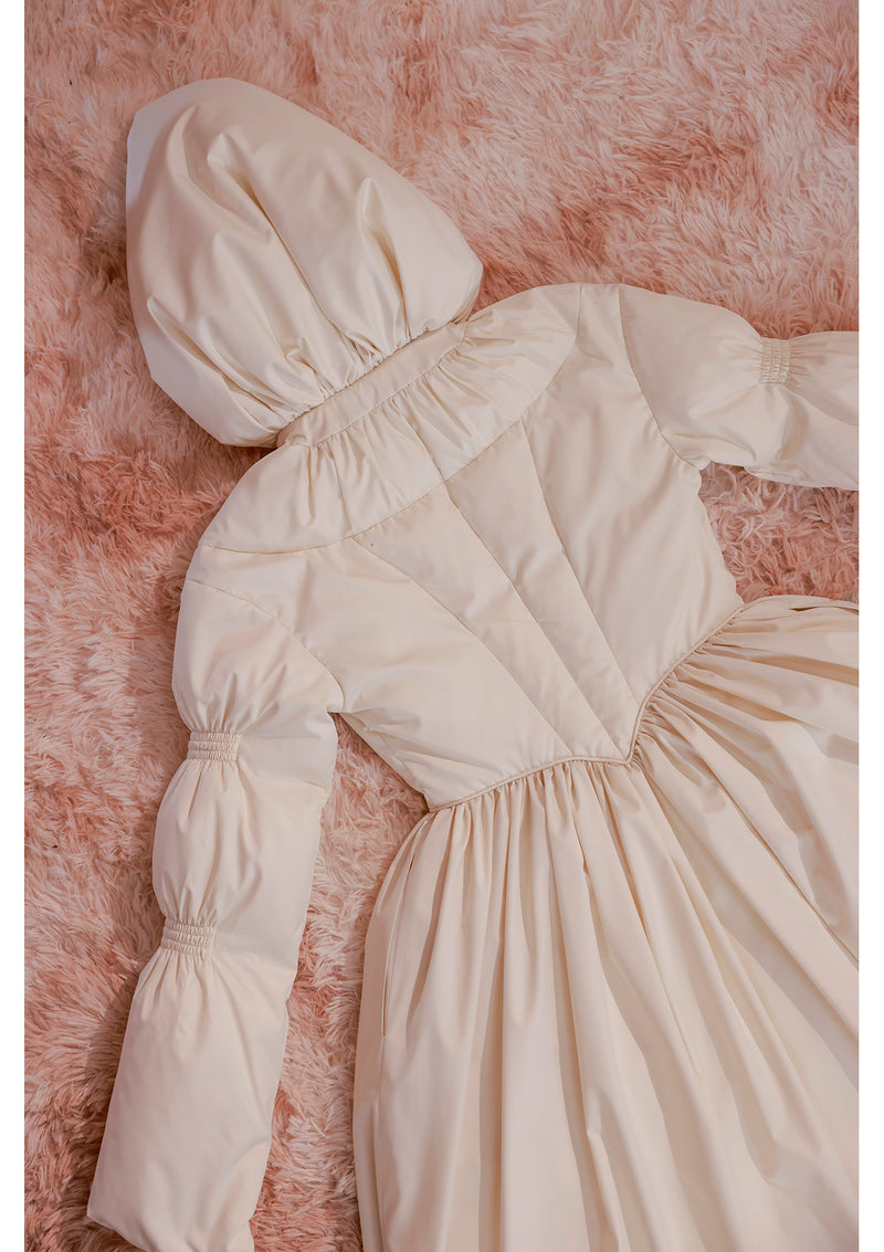 Black&White Warrior Down Coat (White)