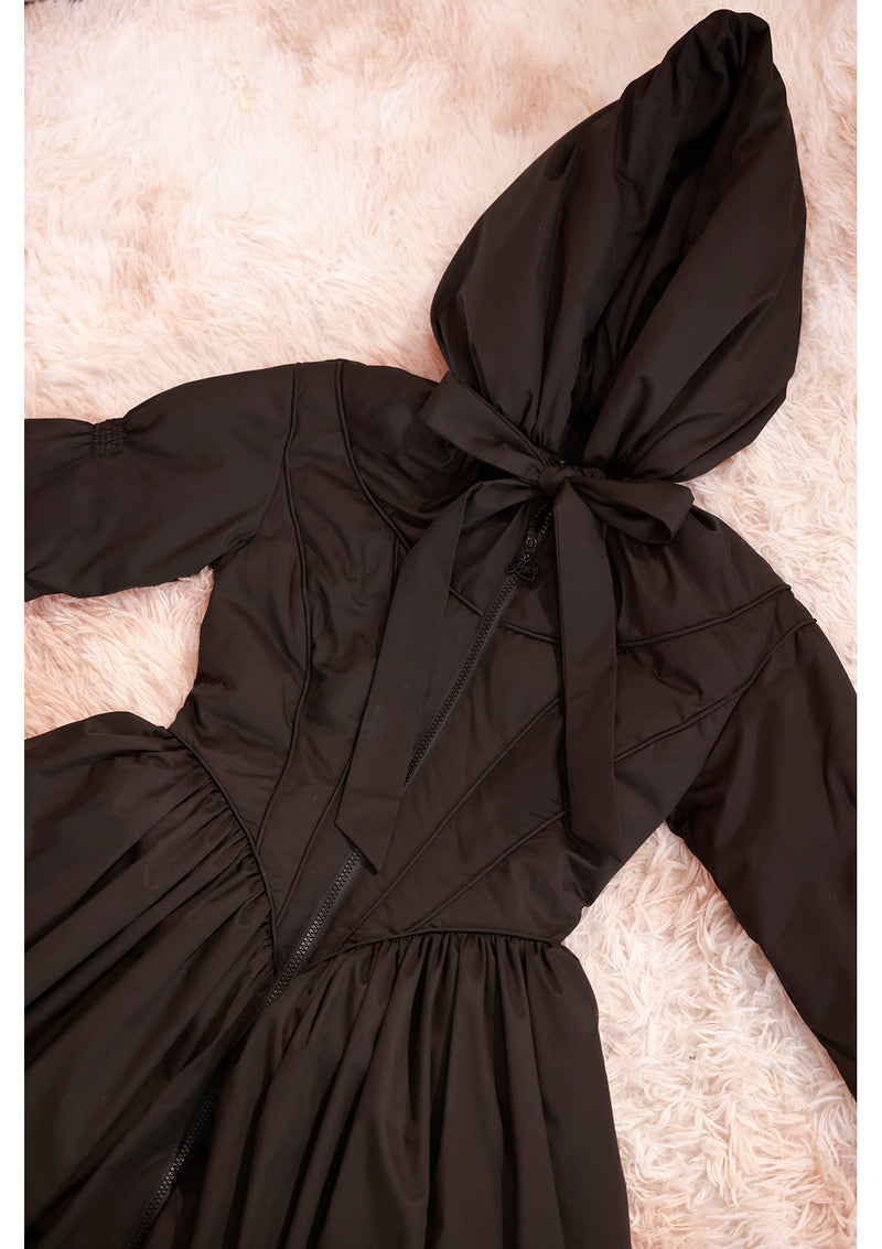 Black&White Warrior Down Coat (Black)