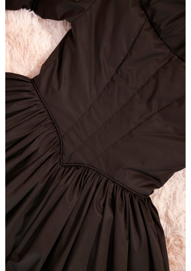 Black&White Warrior Down Coat (Black)