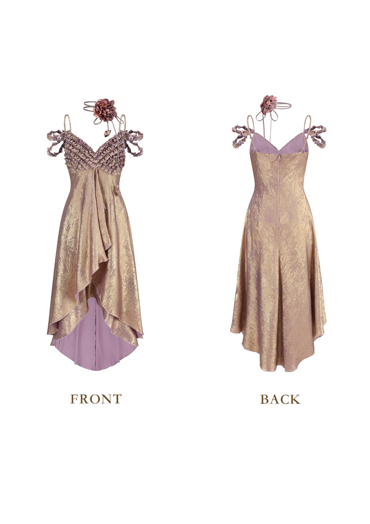 Purple Gold Aria Dress
