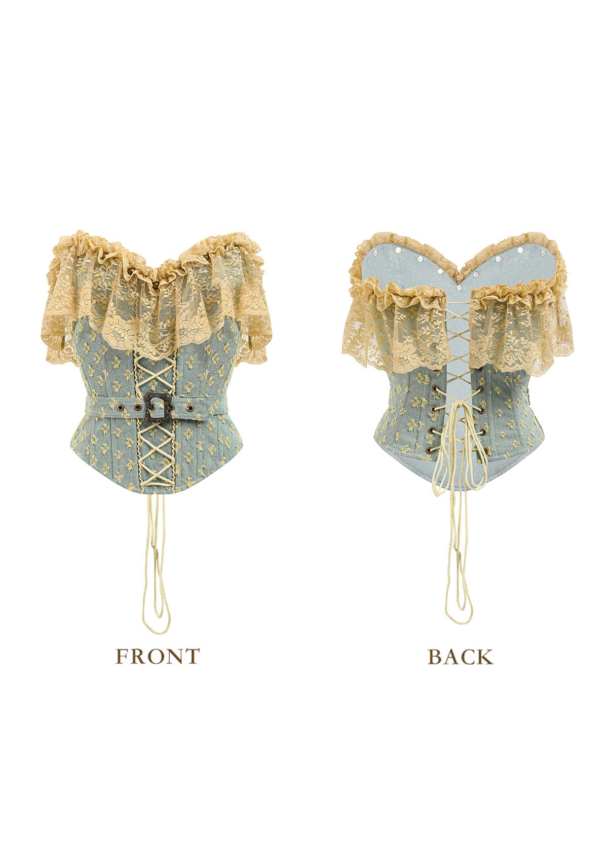 Thornstar Knight Denim Corset