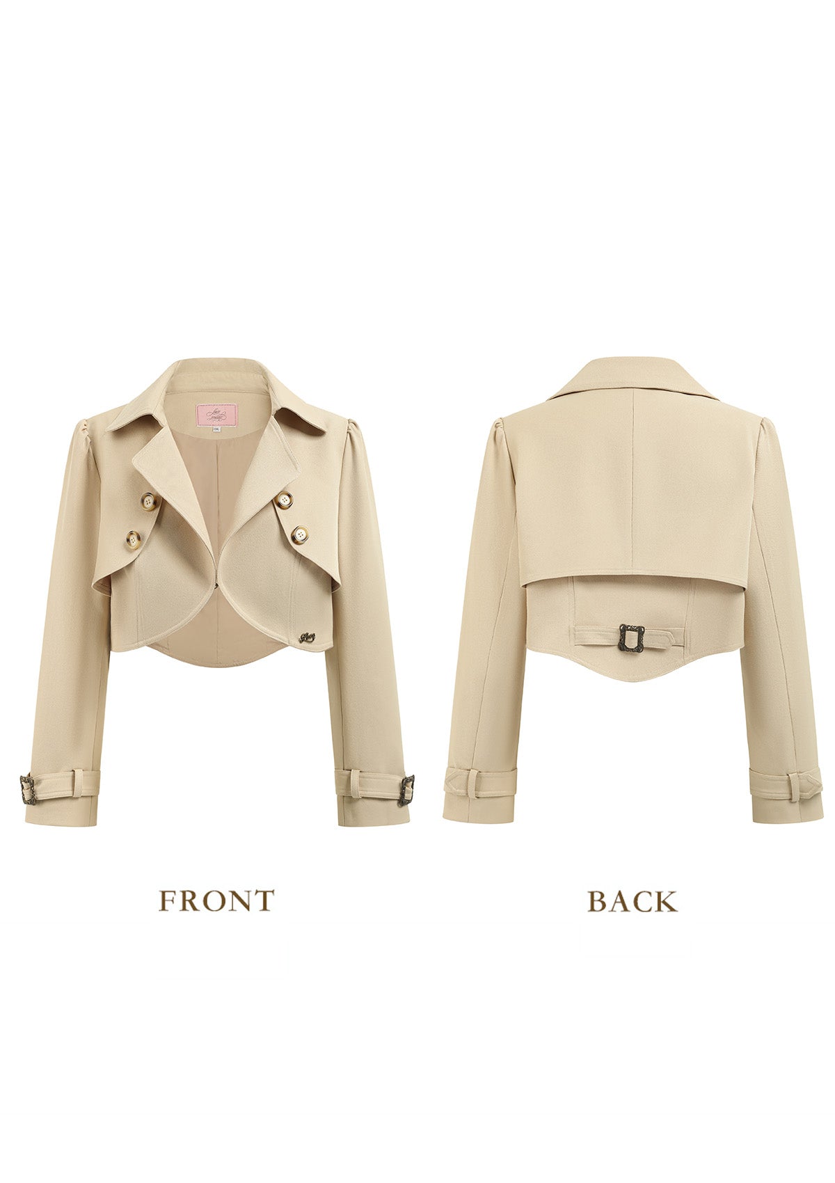 Cream Tea Trench Coat