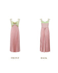 Whimsical Sunlit Blush Pleated Dress