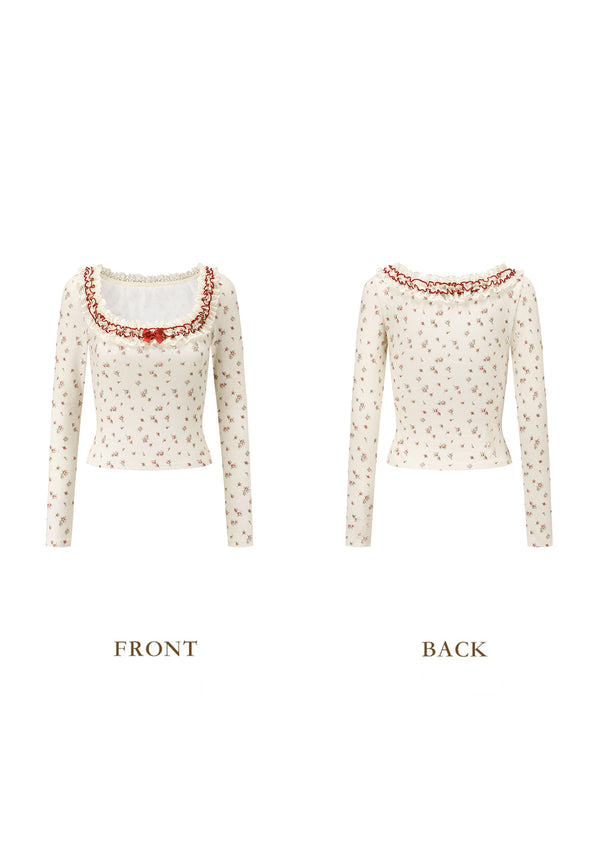 Strawberry Fabric House Knit Bottom Shirt