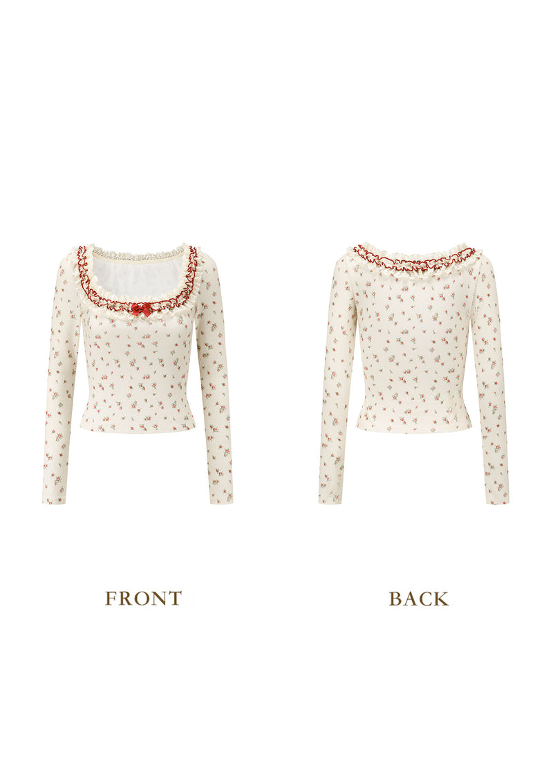 Strawberry Fabric House Knit Bottom Shirt