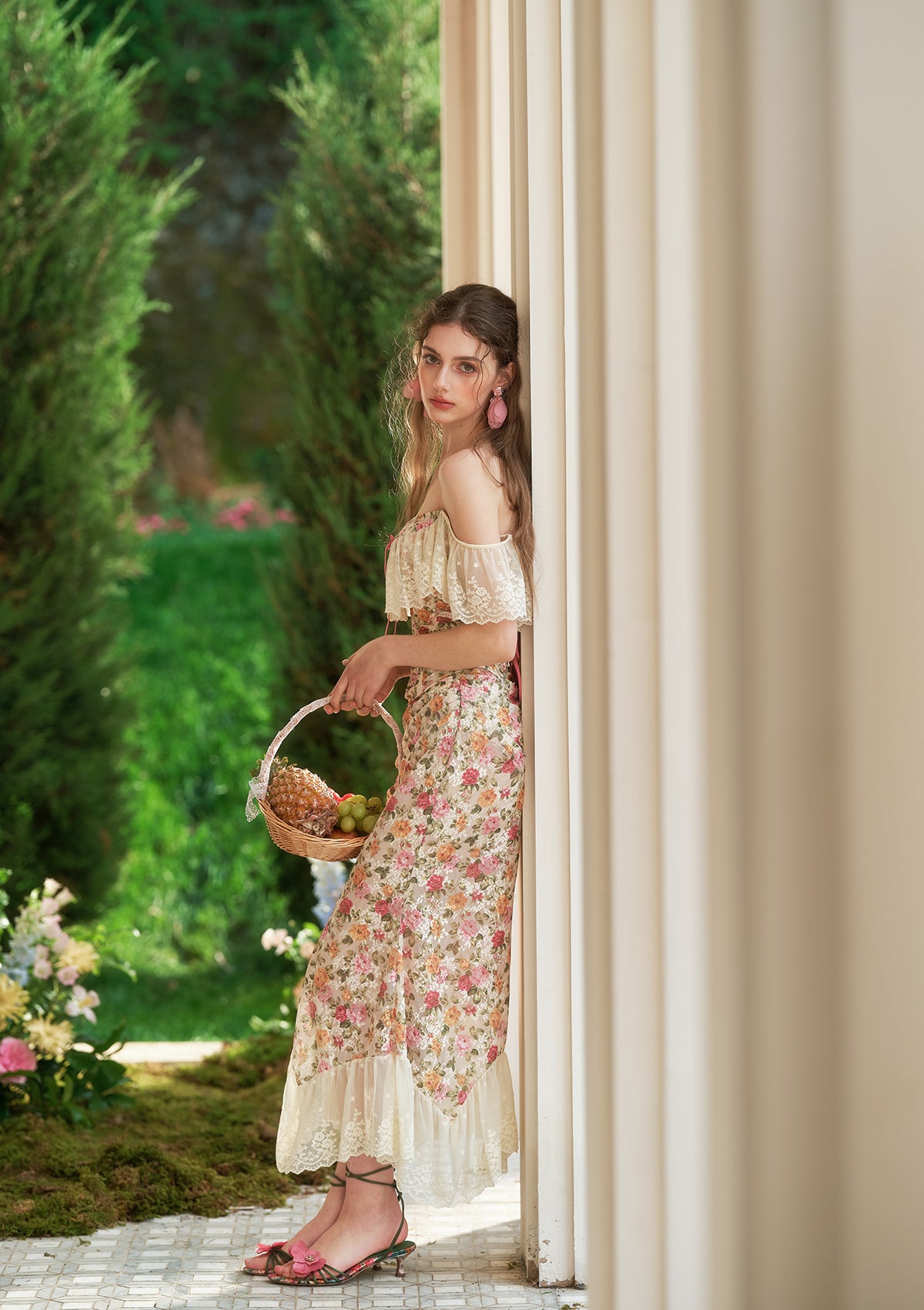 【新品未使用】maddermadder walk in garden skirt Morocco Garden Skirt