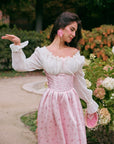 Korsettkleid mit Rosenbewegung