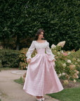 Korsettkleid mit Rosenbewegung