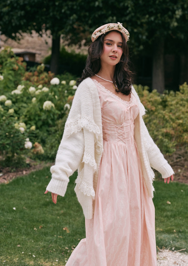 Meno's Letter Knit Cardigan