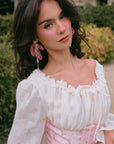 Korsettkleid mit Rosenbewegung