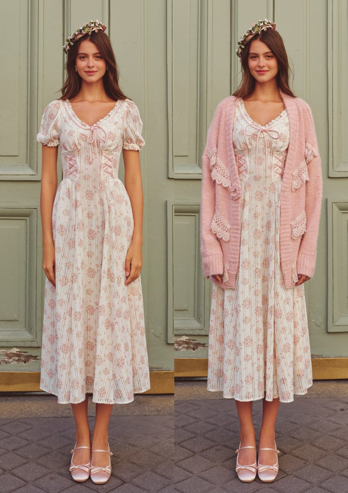 Rose Path Corset Dress In-Stock / M