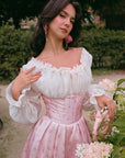 Korsettkleid mit Rosenbewegung