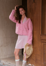 Pink Acacia Knit Cardigan