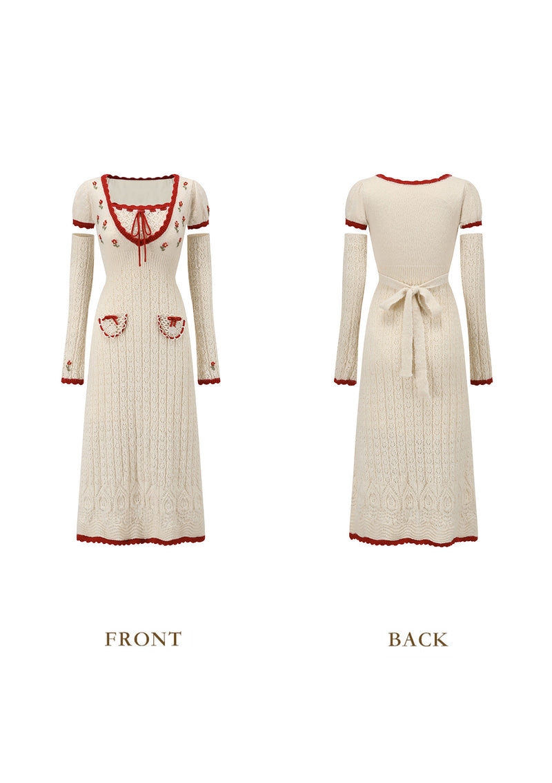 Rosehip Picnic Knit Dress