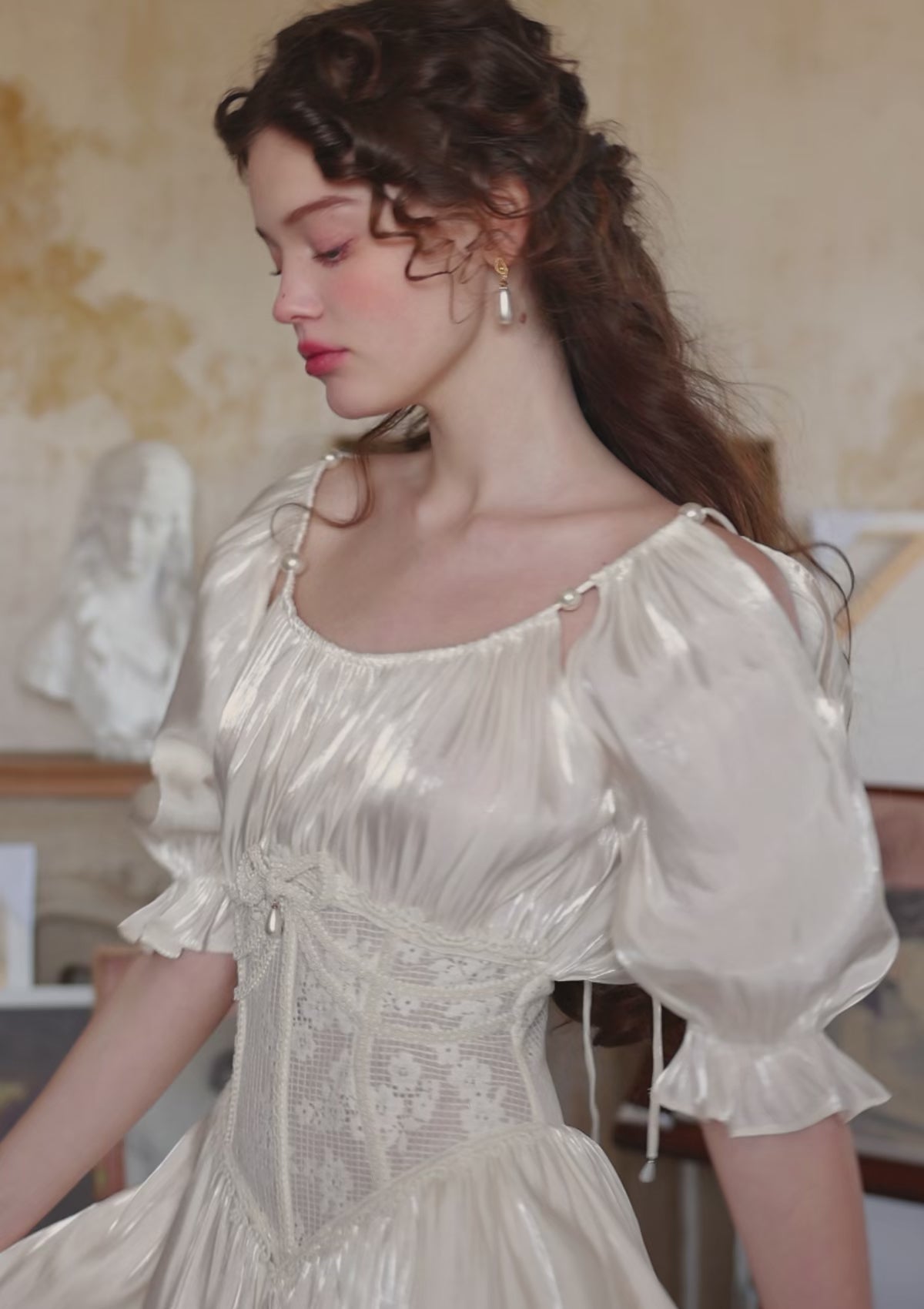 Lacemade white corset dress - Ethereal style for bridal or graduation