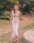 Petite Vase Knit Dress – Pomegranate