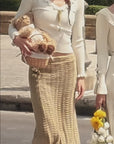 Daisy Bouquet Knit skirt