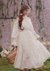 White Camellia Dress