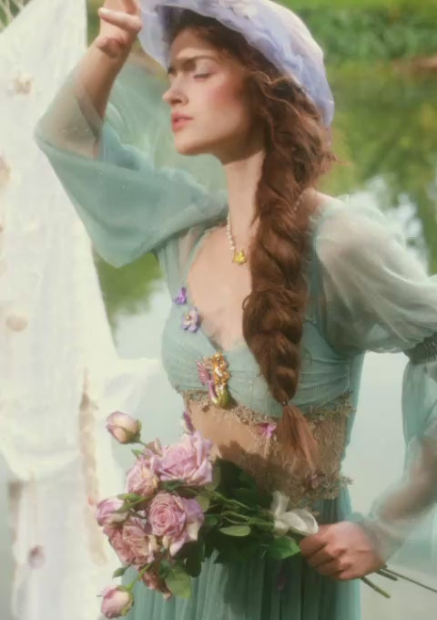 Turquoise Siren Corset Dress