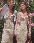 Petite Vase Knit Dress – Blush
