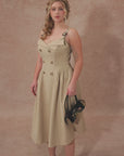 Curve&Plus Cream Tea Trench Dress