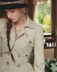 Cream Tea Trench Coat