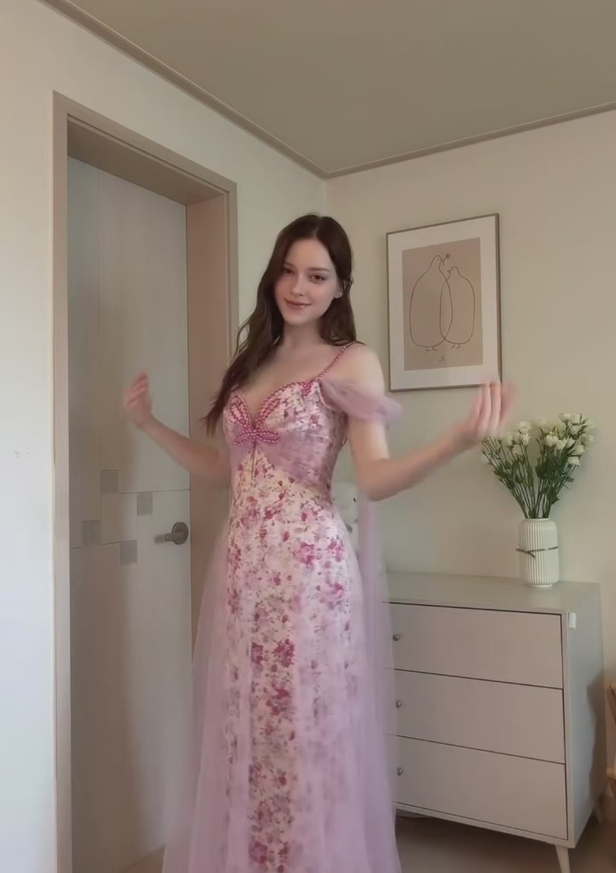 Lacemade pink fairycore dress - Whimsical corset style for garden parties