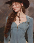 Denim Knight Corset
