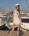 White Sail Maiden Knit Pleated Skirt