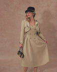 Curve&Plus Cream Tea Trench Coat