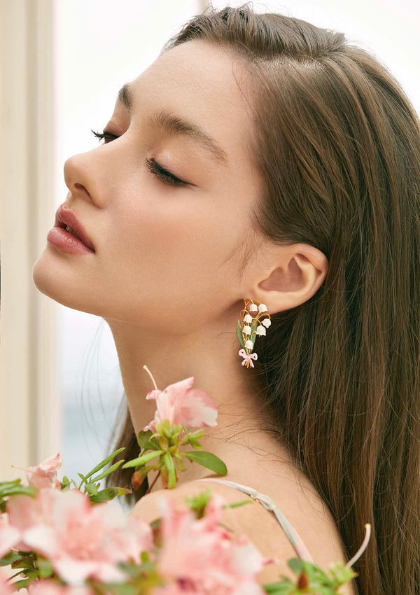 Lily of the valley Ear Stud & Clip