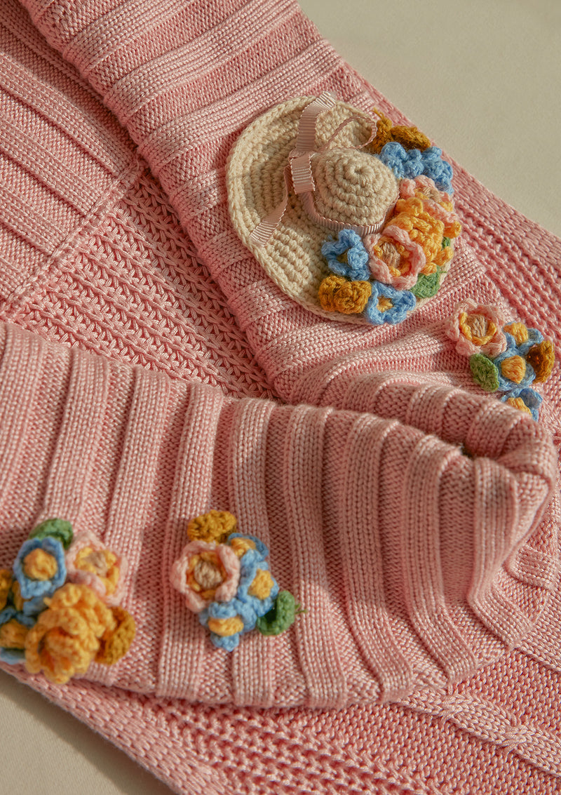 Flower & Hat Knit Cami