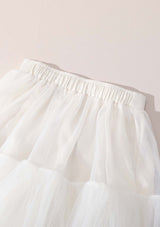 White/Black Peacock Skirt