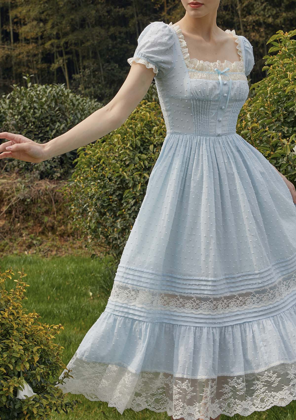 Cinderella A Line Midi Gown Dress in Blue | LaceMade In-stock / XL Cinderella A Line Midi Gown Dress in Blue | LaceMade In-stock / XL