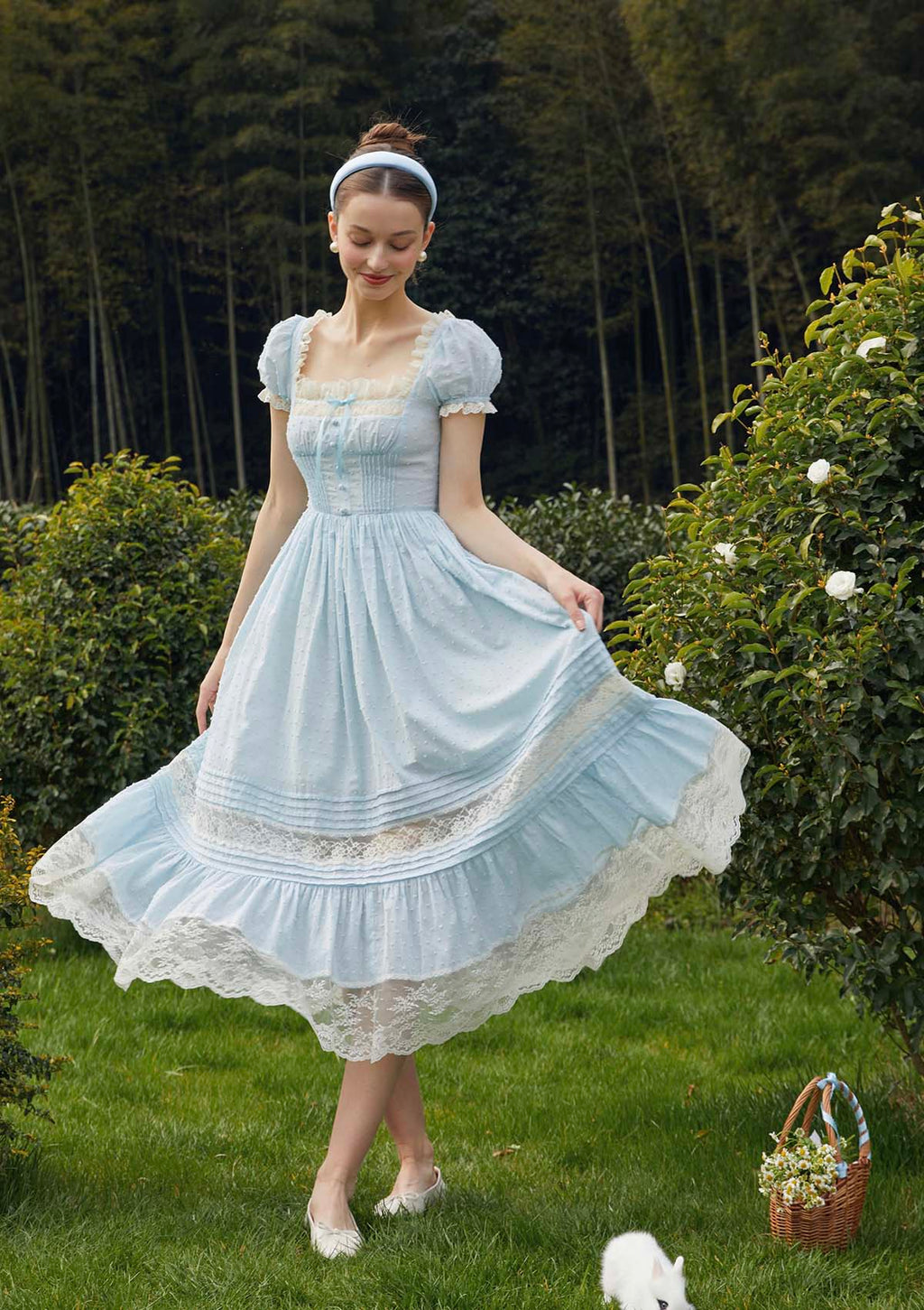 Cinderella A Line Midi Gown Dress in Blue | LaceMade Cinderella A Line Midi Gown Dress in Blue | LaceMade
