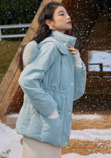 Miss Snow Land Fur Collar Down Coat
