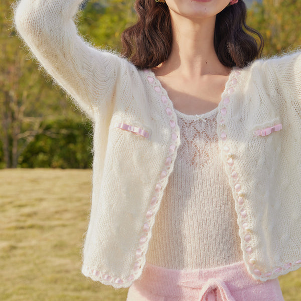 Pearl Love Mohair Cardigan