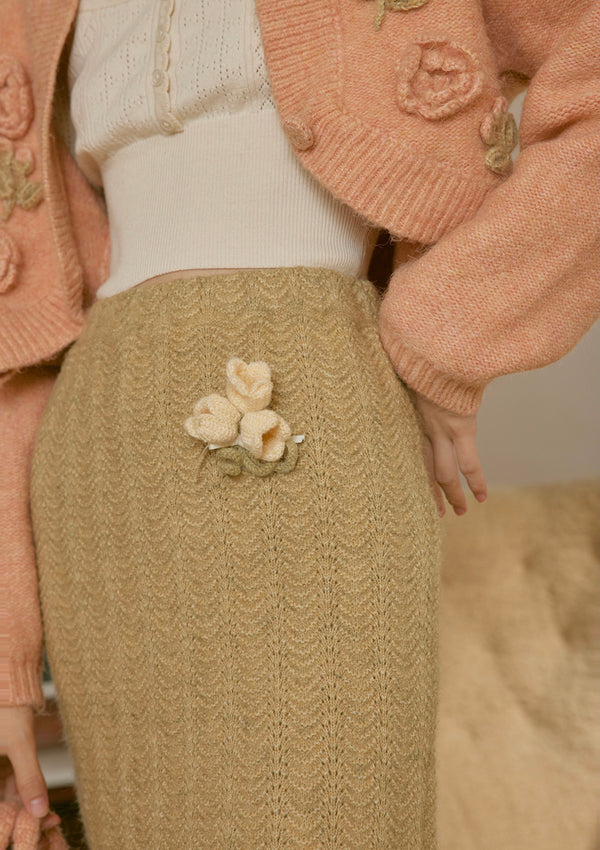 Sweet Pear Knitted Skirt
