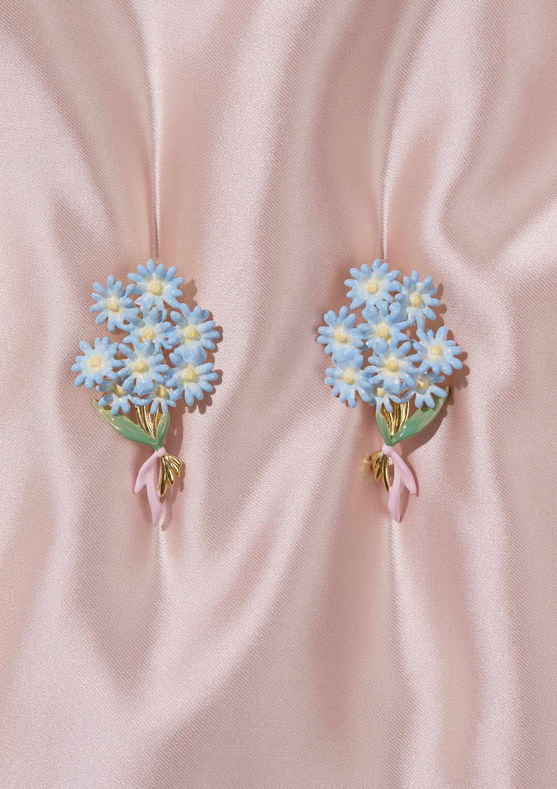 Hyacinth Ear Stud & Clip