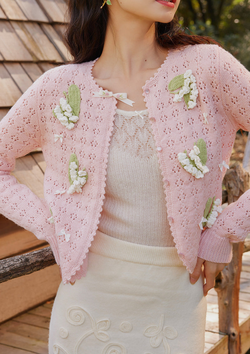 Lily of the Valley Knitted Cardigan