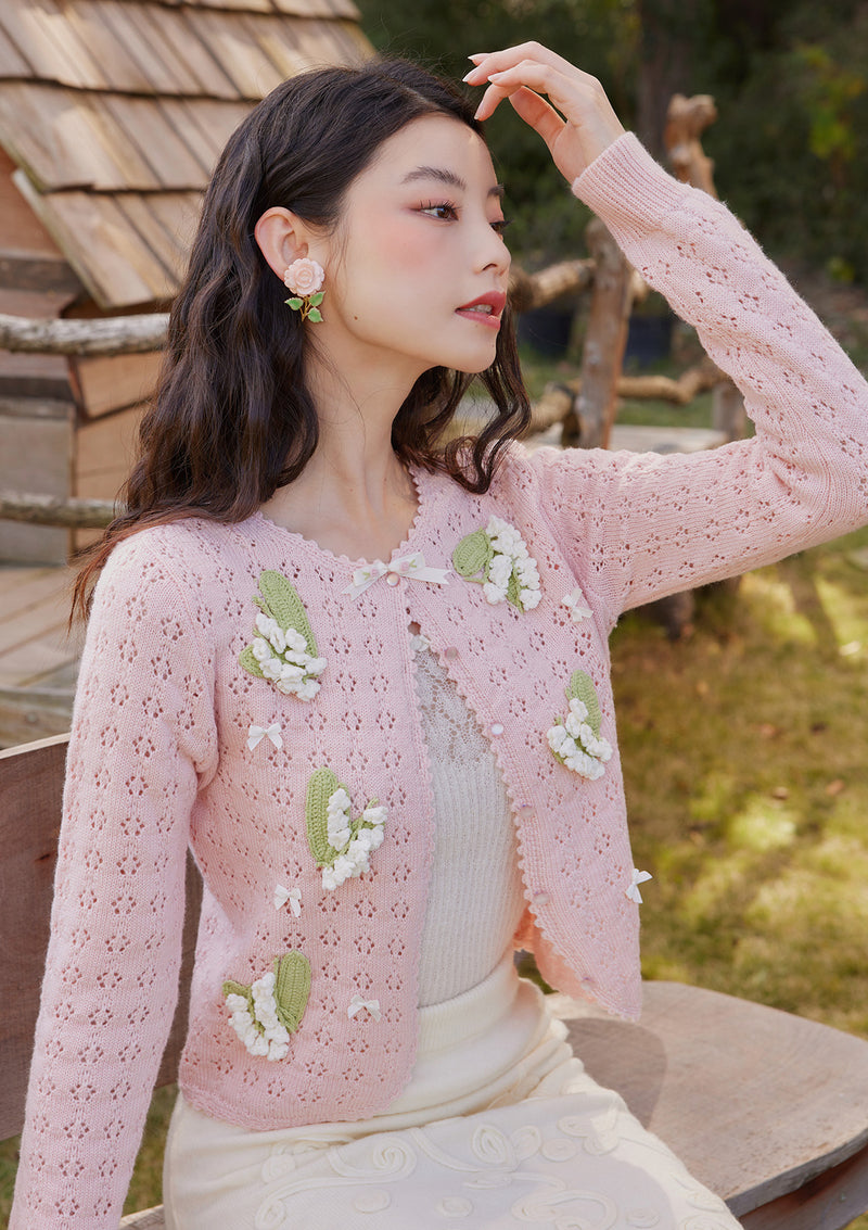 Lily of the Valley Knitted Cardigan