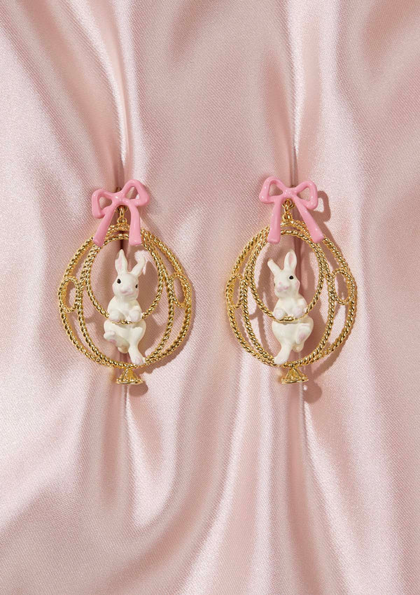 Pumpkin Bunny Ear Stud