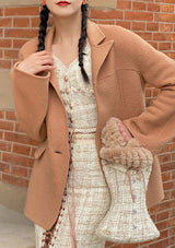 Autumn Apricot Coat - LaceMade